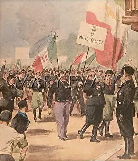 Duces: IL DUCE CALLS FOR TROOPS