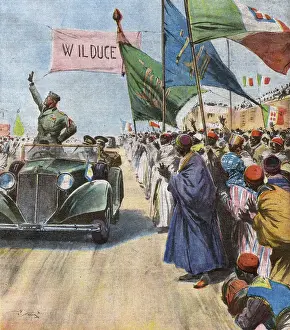 Inaugurates: IL DUCE OPENS LA STRADA