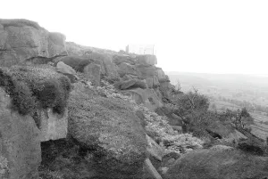 Ilkley: Ilkley, view of Swastika Stone 1916