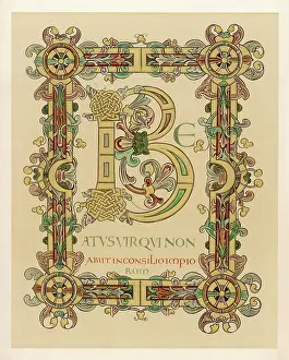 Beatus: ILLUMINATED INITIAL B