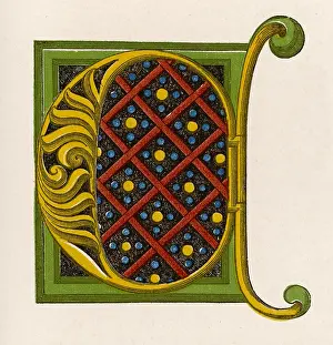 Alphabets: Illuminated letter C