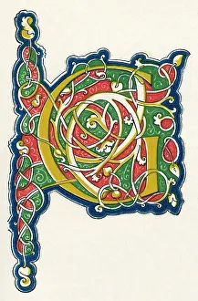 Alphabets: Illuminated letter G