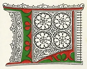 Alphabets: Illuminated letter L