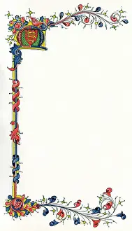 Alphabets: Illuminated letter M