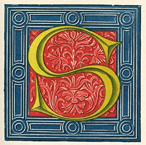 Alphabets: Illuminated letter S