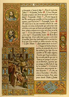 Thorns: Illuminated page from a Spanish gospel