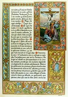 Thorns: Illuminated page from a Spanish gospel