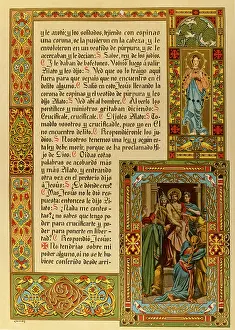 Thorns: Illuminated page from a Spanish gospel