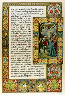 Thorns: Illuminated page from a Spanish gospel