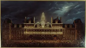 Roux: Illumination of the Town Hall for King's Day