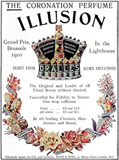 Scents: Illusion Coronation Perfume advertisement, 1911