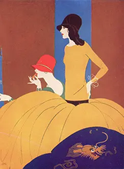 Celanese: Illustration from an advert for Celanese fabrics