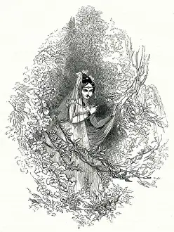 Overhearing: Illustration, Much Ado About Nothing, by William Shakespeare