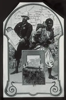 Frenchwomen: illustration alluding to the conflicts for the colonial
