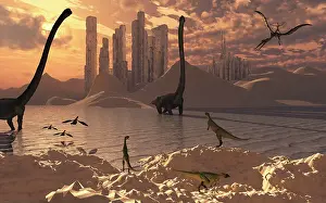 Parallel: Illustration of an alternate reality where reptoid beings ?