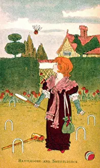 Mallet: Illustration, Battledore and Shuttlecock