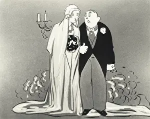 Imaginative: Illustration of bride and groom