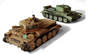 Centaur: Illustration of the British cruiser tanks, A27M