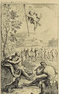 Vergilius: Illustration of The Bucolics by Virgil. Eclogue