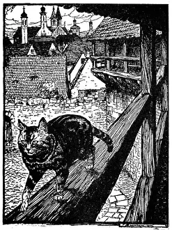Fairytales: Illustration, The Cat and Mouse in Partnership
