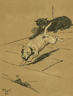 Foiled: Illustration by Cecil Aldin, A Dog Day