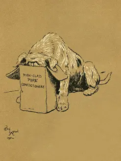Greedy: Illustration by Cecil Aldin, A Dog Day