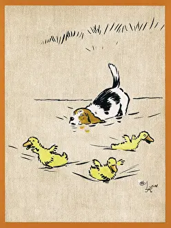 Flap: Illustration by Cecil Aldin, Field Babies