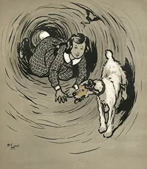 Crawl: Illustration by Cecil Aldin, The Great Adventure