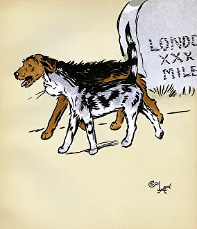 Milestone: Illustration by Cecil Aldin, Jack and Jill