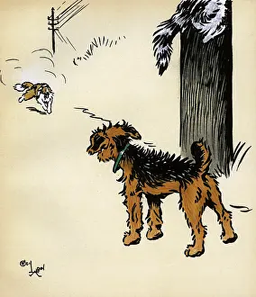 Confronting: Illustration by Cecil Aldin, Jack and Jill