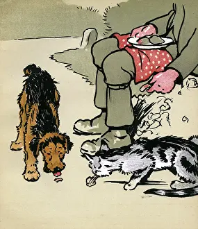 Milestone: Illustration by Cecil Aldin, Jack and Jill