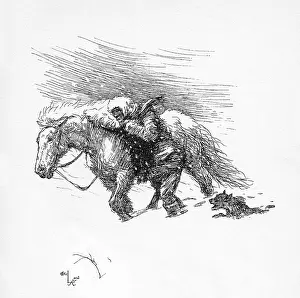 Aldin: Illustration by Cecil Aldin, The Mongolian Tarpan