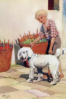 Crutch: Illustration by Cecil Aldin, Moufflou, by Ouida