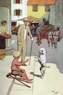 Crutch: Illustration by Cecil Aldin, Moufflou, by Ouida