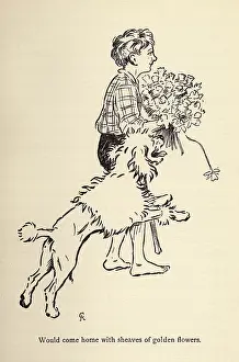 Crutch: Illustration by Cecil Aldin, Moufflou, by Ouida