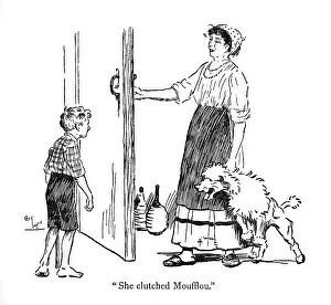 Crutch: Illustration by Cecil Aldin, Moufflou, by Ouida