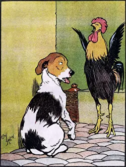 Crowing: Illustration by Cecil Aldin, My Pets and Their Ways