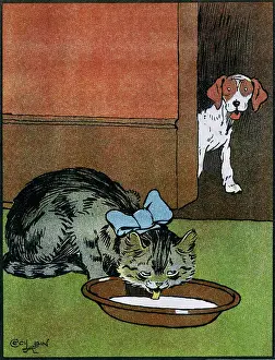 Shocked: Illustration by Cecil Aldin, My Pets and Their Ways