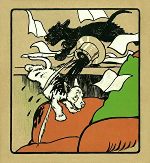 Tumble: Illustration by Cecil Aldin, Rough and Tumble
