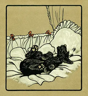 Bedding: Illustration by Cecil Aldin, Rough and Tumble