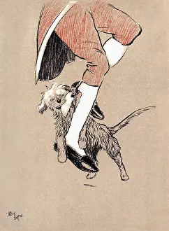 Footman: Illustration by Cecil Aldin, The Snob