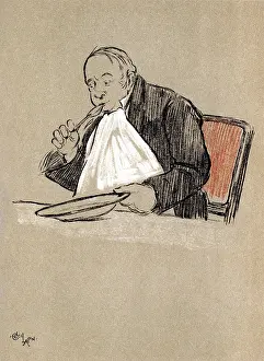 Stuffed: Illustration by Cecil Aldin, The Snob