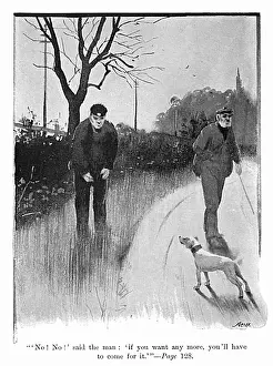 Autobiography: Illustration by Cecil Aldin, Spot meets two men