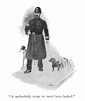 Autobiography: Illustration by Cecil Aldin, Spot and a policeman