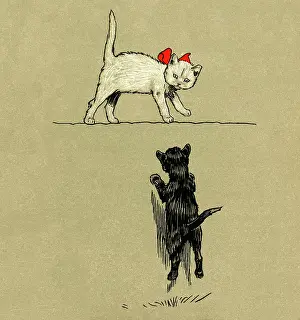 Soot: Illustration by Cecil Aldin, The White Kitten Book