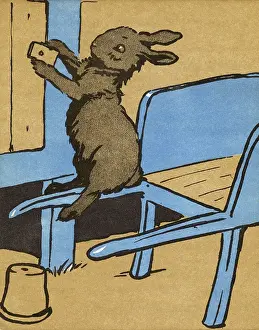Hutch: Illustration by Cecil Aldin, White Rabbit