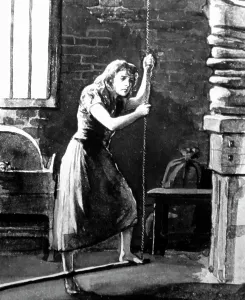 Cobden: Illustration of chain making in the 1850s