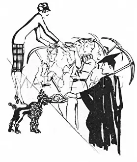 Pickaxes: An illustration depicting the General Strike