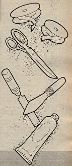 Householder: Illustration of DIY tools from Practical Householder, Octobe