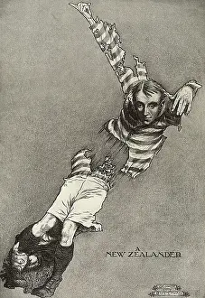 Rugger: Illustration of G M Chapman in the Tatler
